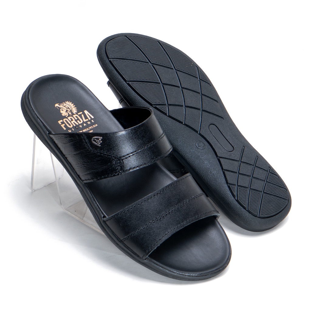 Sandal Pria Casual Kulit Asli Original Slop Outsole Karet Anti slip MS442