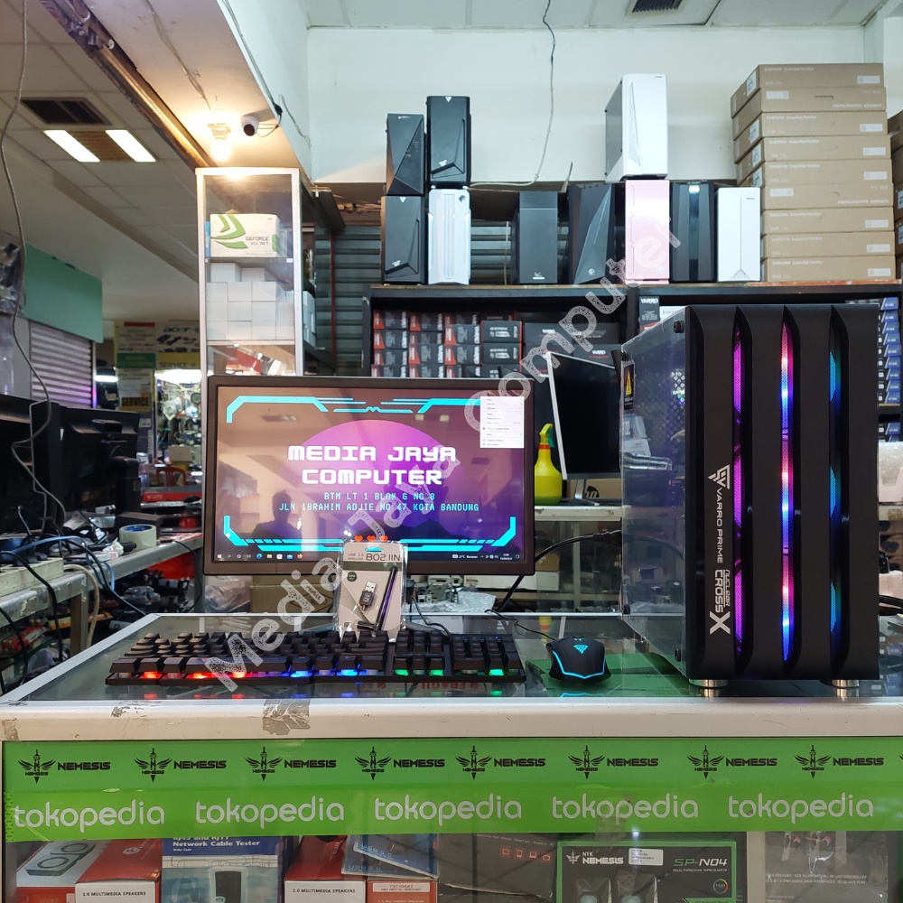 PC Gaming Fullset AMD Ryzen 3 3200G | RAM 16GB | HDD - SSD | Monitor 19 - 24 inch Garansi 1 Tahun