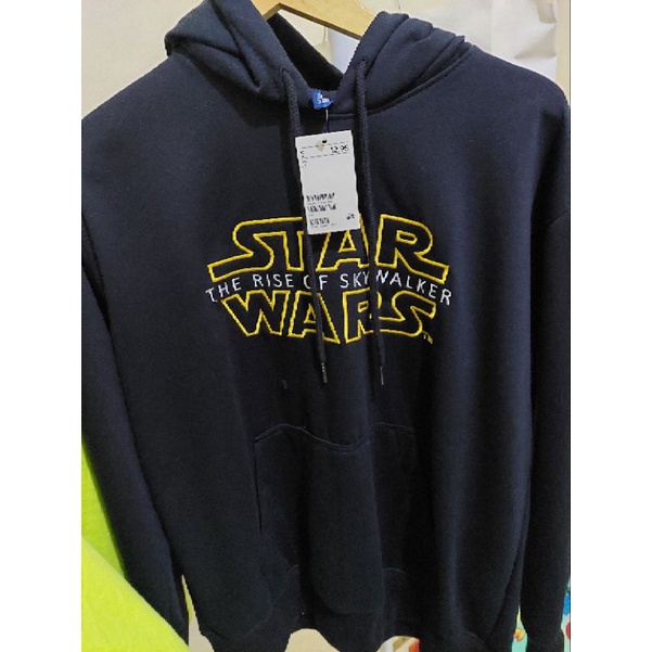 Hoodie HM Star Wars Font Putih Hoodie Star Wars Beby Yoda Hoodie Star Wars Madalorian hoodie pria