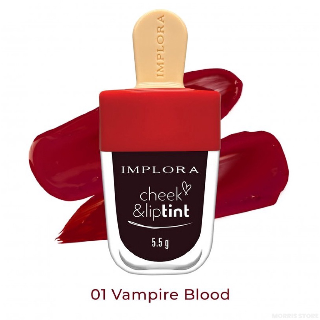 IMPLORA CHEEK &amp; LIPTINT SERIES 01 VAMPIRE BLOOD - Morris Store