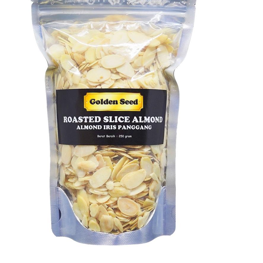 

☇ ALMOND IRIS PANGGANG 250 GRAM PREMIUM - ROASTED ALMOND SLICE 250 GR ➪