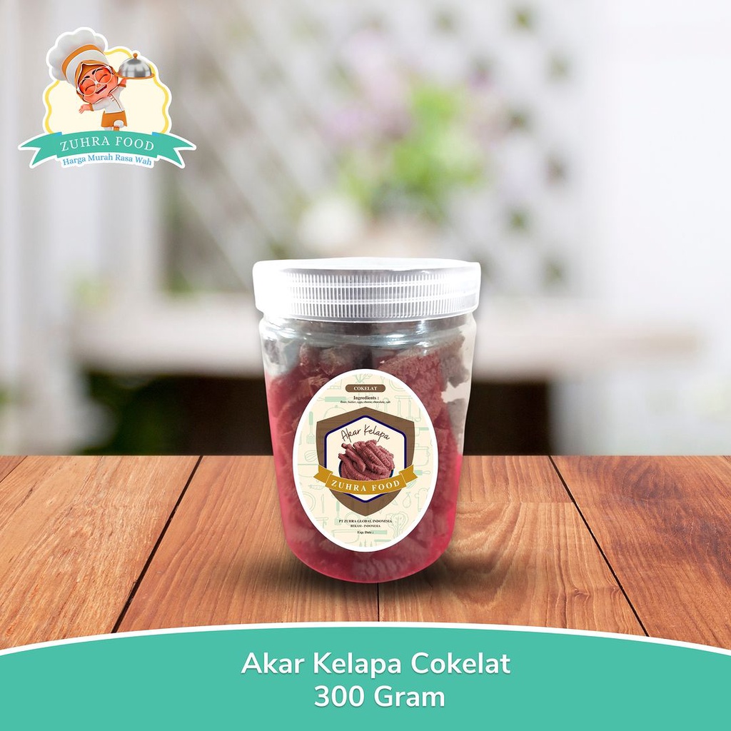 

Kue akar kelapa varian dengan rasa Cokelat 300 Gram