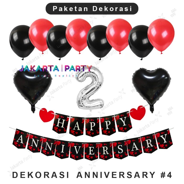 Paket Dekorasi Anniversary #4 / Paket Perlengkapan Anniversary