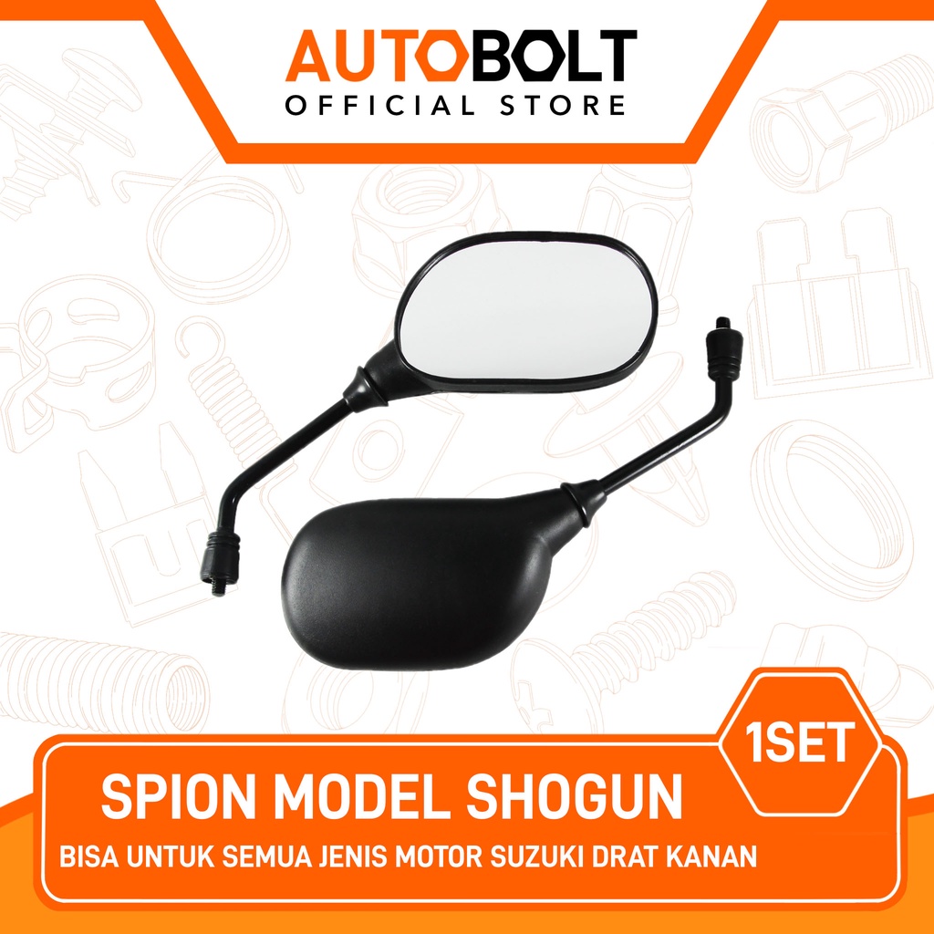 Spion Standar Suzuki RC 100 Shogun 110 Kebo 125 New SP FL Smash R Titan Tornado GS GX Sepion Kaca Mi