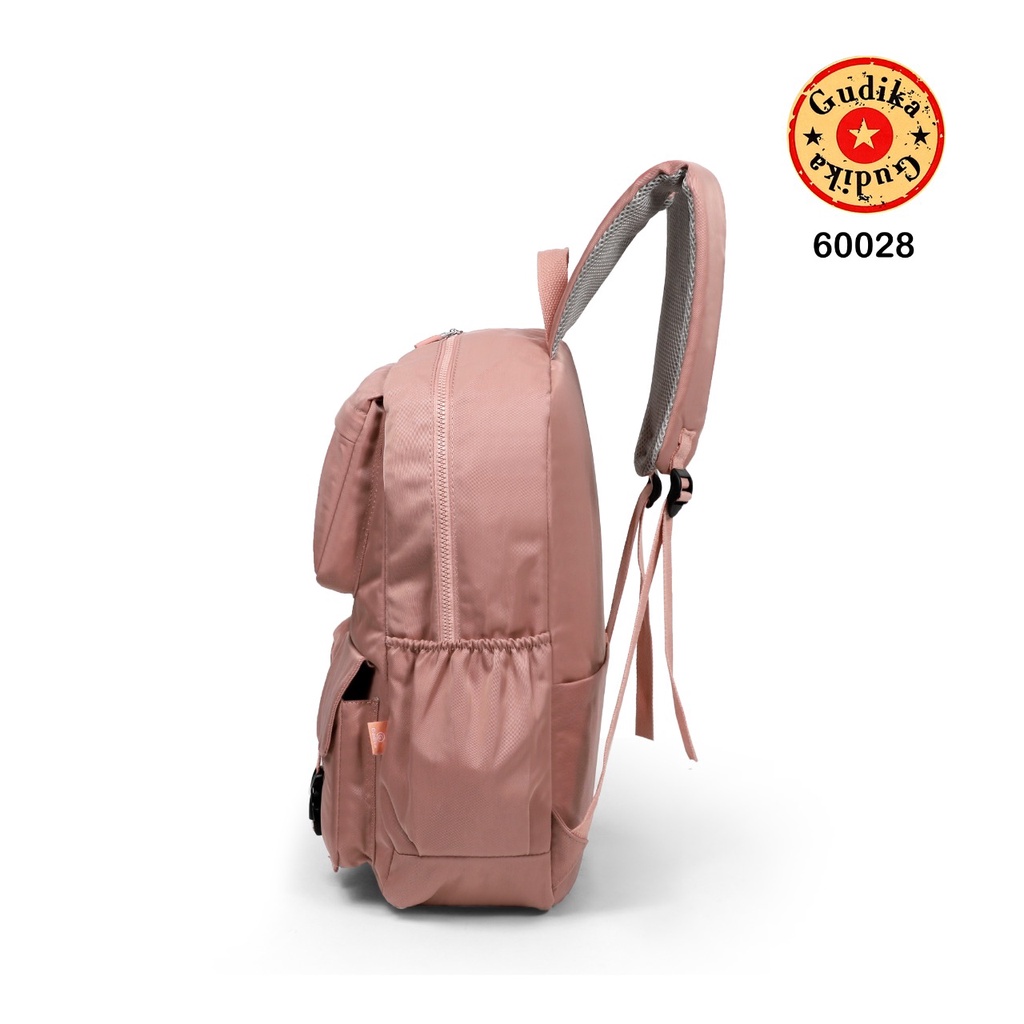 GUDIKA Emily 60028 Original - Backpack Pria / Backpack Wanita Laptop Bahan Waterproof Kekinian Import Korea - Tas Leptop Ransel Sekolah Kuliah Kerja Anti Air