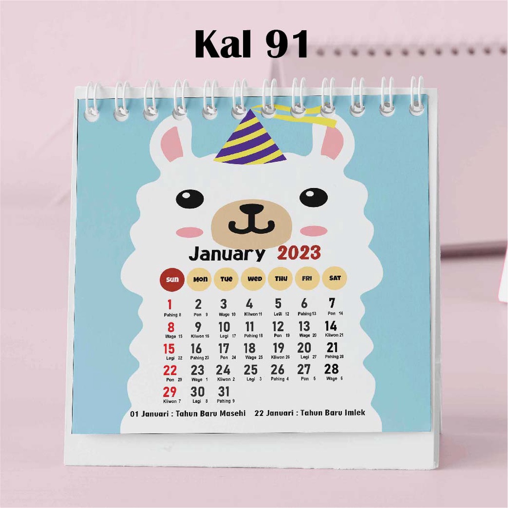 

Hanabi Kalender Mini 2024 / Kalender Meja 2024 Custom KAL91