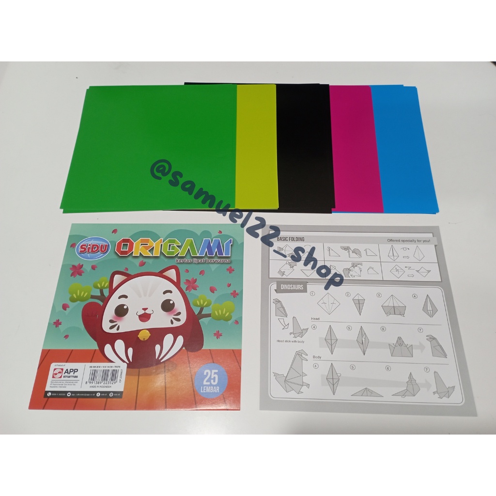 

Kertas Lipat / Kertas Origami Sidu 16 × 16 25 B Isi 25 Lembar