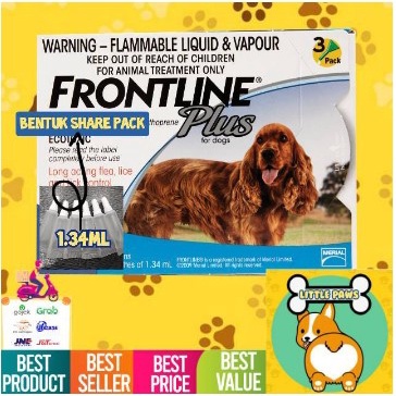 REPACK ORIGINAL - Frontline Medium Dog (1.34ml) 100% Original 10 - 20kg Obat Kutu Anjing