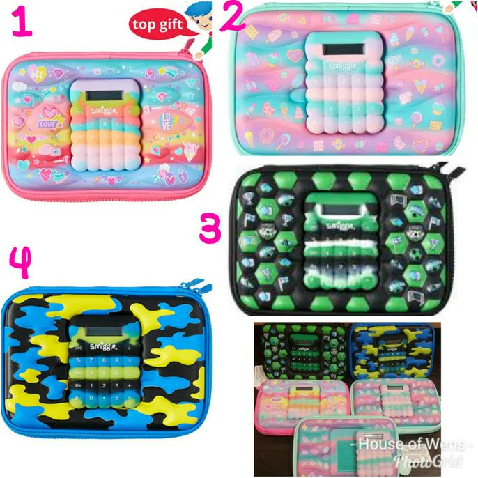 

SMIGGLE CALCULATOR BLEND HARDTOP PENCIL CASE - TEMPAT PENSIL SMIGGLE