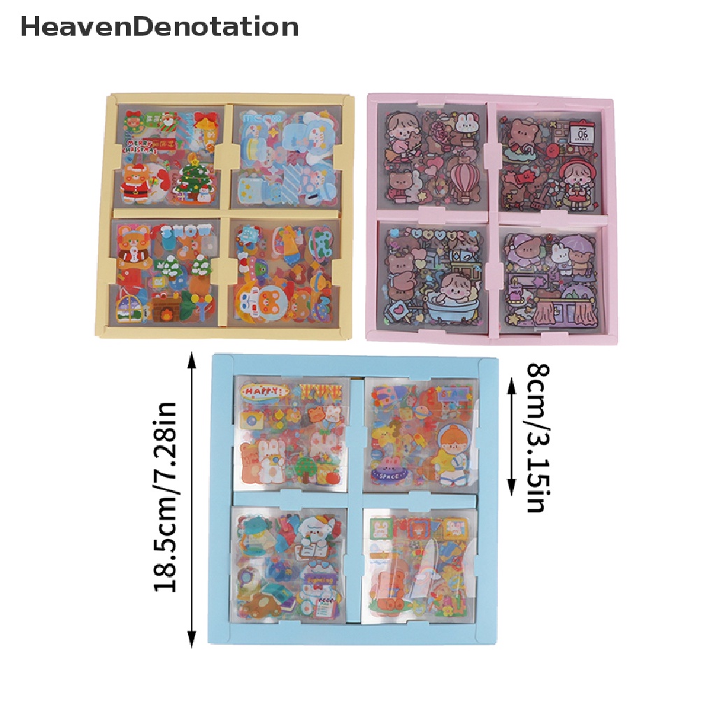 [HeavenDenotation] 20lembar Stiker Motif Kartun Desain Scrapbook Bahan Hias Hadiah HDV