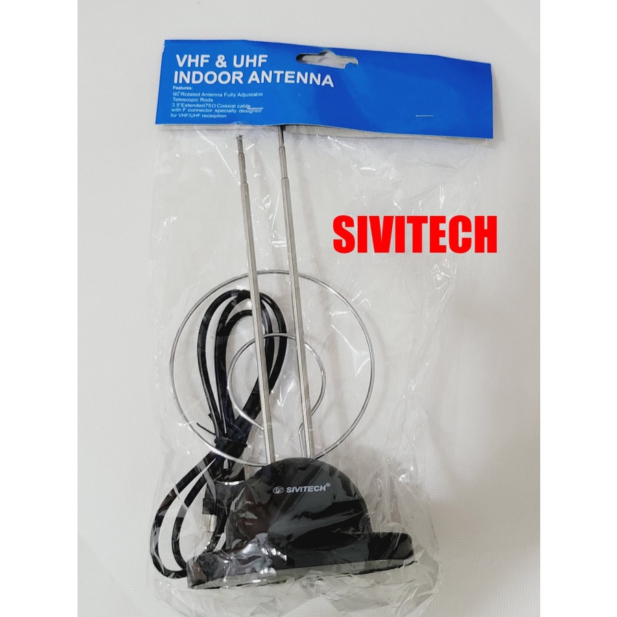 ANTENA TV DALAM SIVITECH / ANTENA TARIK INDOOR VHF &amp; UHF