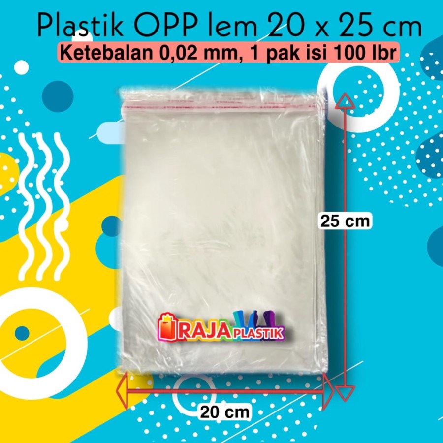 Plastik OPP Lem / Plastik Perekat / Plastik Baju