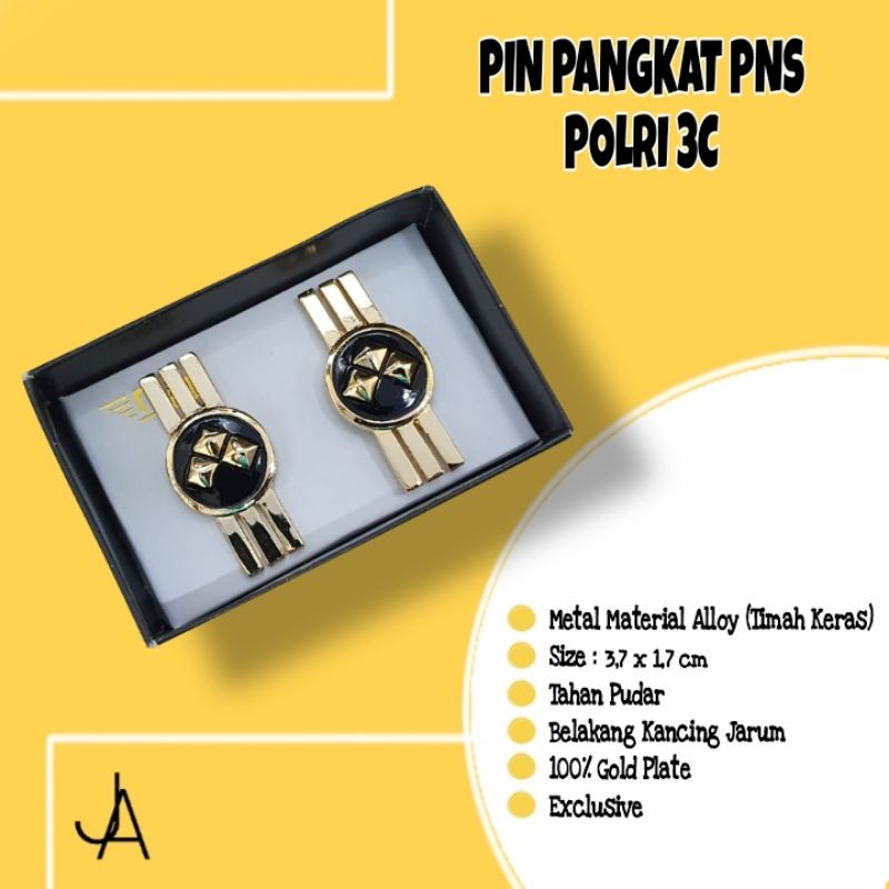 PIN PANGKAT PNS POLISI 3C BREVET PANGKAT PNS POLRI 3C BRIVET