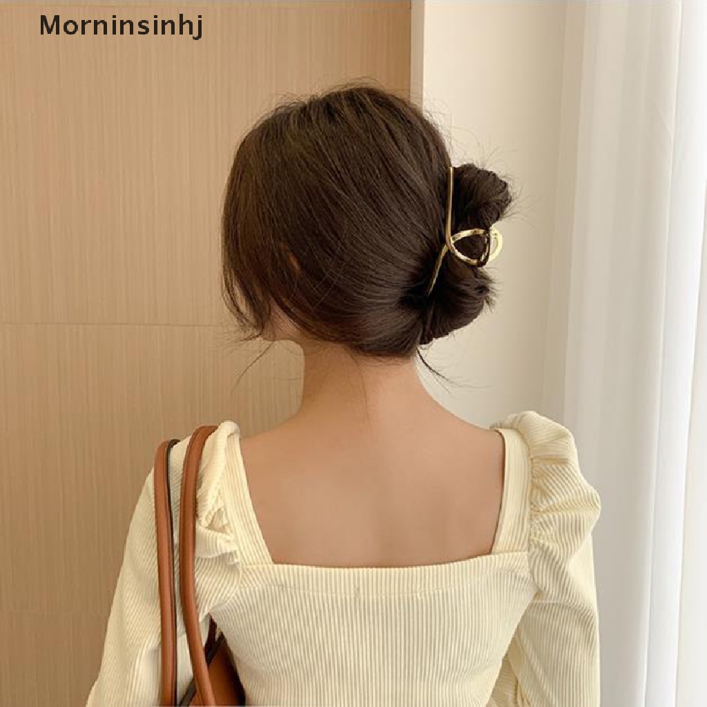 Mornin Wanita Hair Claw Clip Hair Crab Clamp Hairgrip Jepit Rambut Logam Aksesoris Rambut id