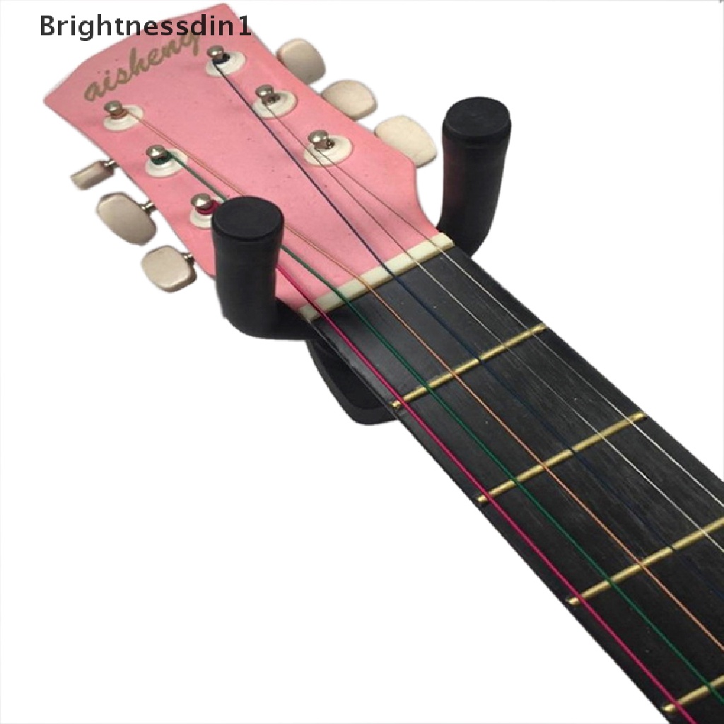 [Brightnessdin1] Gantungan Gitar Hook Holder Display Tempel Dinding - Cocok Semua Ukuran Gitar, Butik Bass