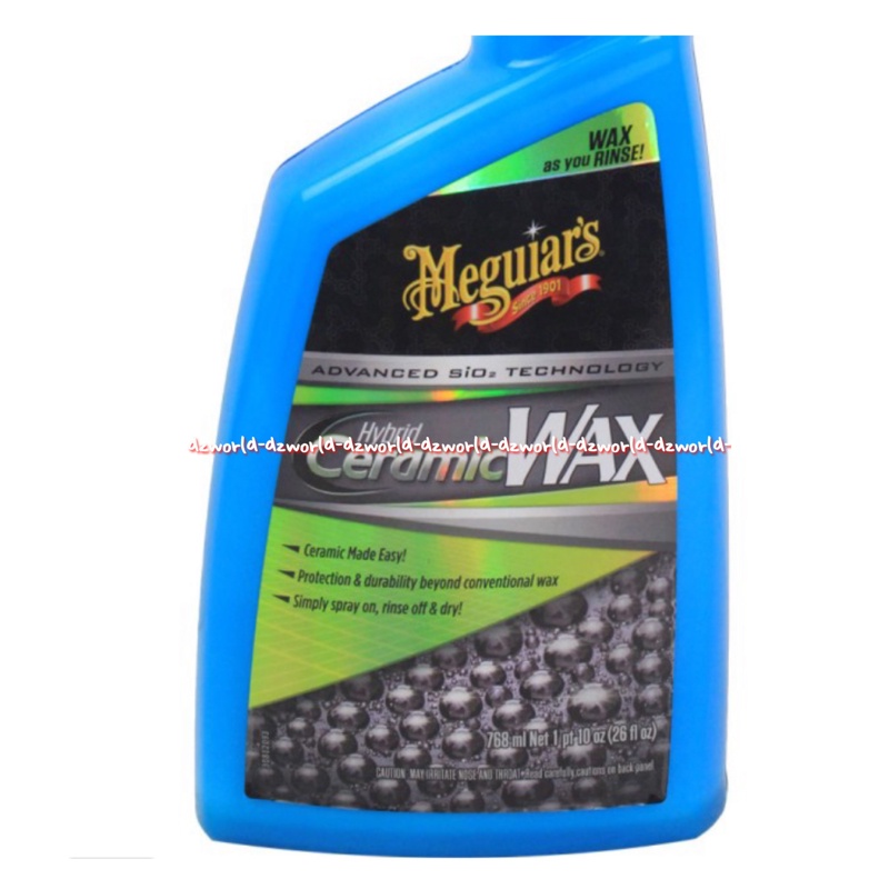 Meguiar's 768ml Hybrid Ceramic Wax Spray Pelapis Cat Mobil Setelah Di Poles Meguairs Haibrid Keramik Memoles Cat Mobil