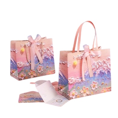 

Paper Bag Sakura Vintage + Pita Goodie Bag Premium Tebal Gift Box