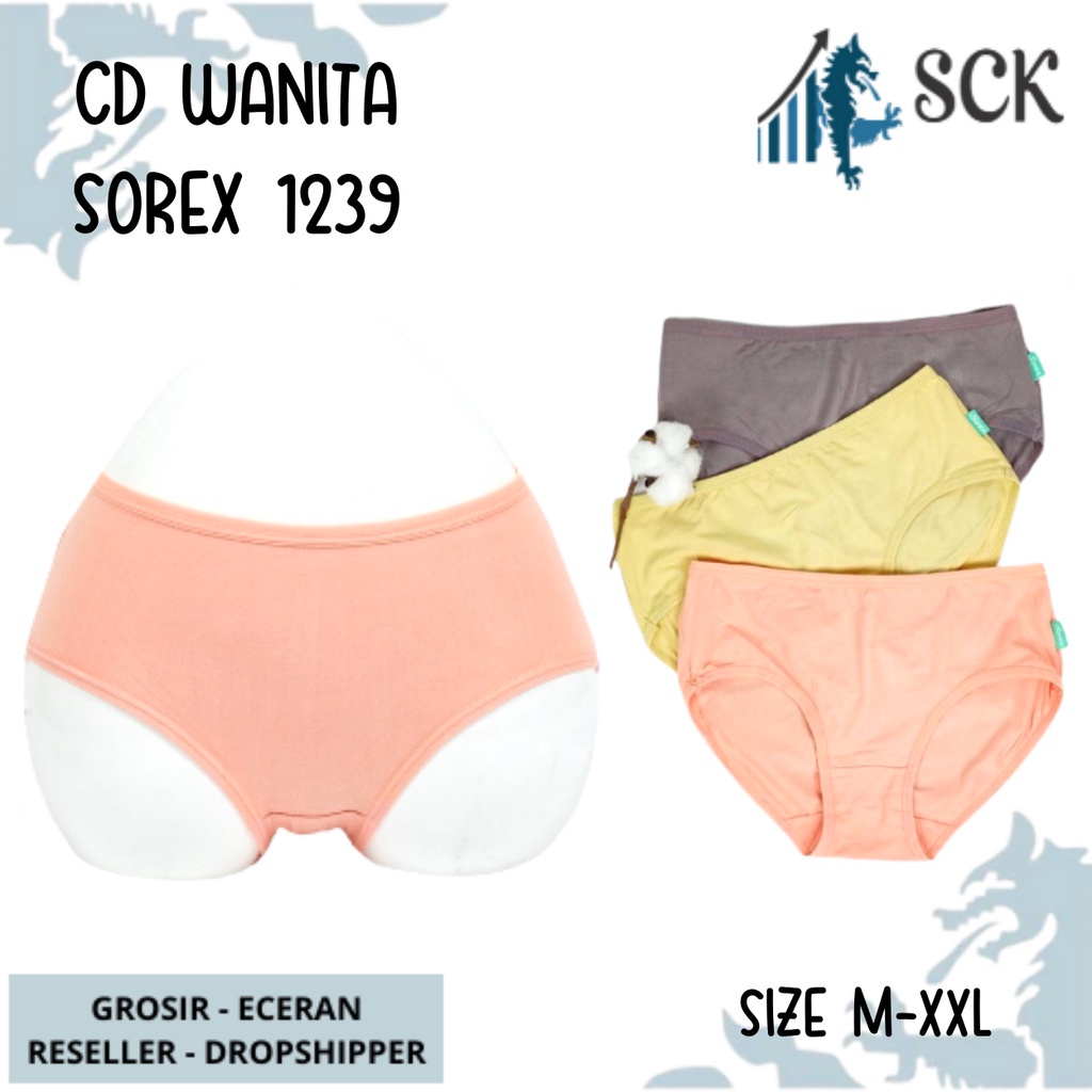 CD SOREX 1239 Size M-XXL / CELANA DALAM PEREMPUAN Model HIGH WAIST / Pakaian Dalam Wanita - sckmenwear GROSIR