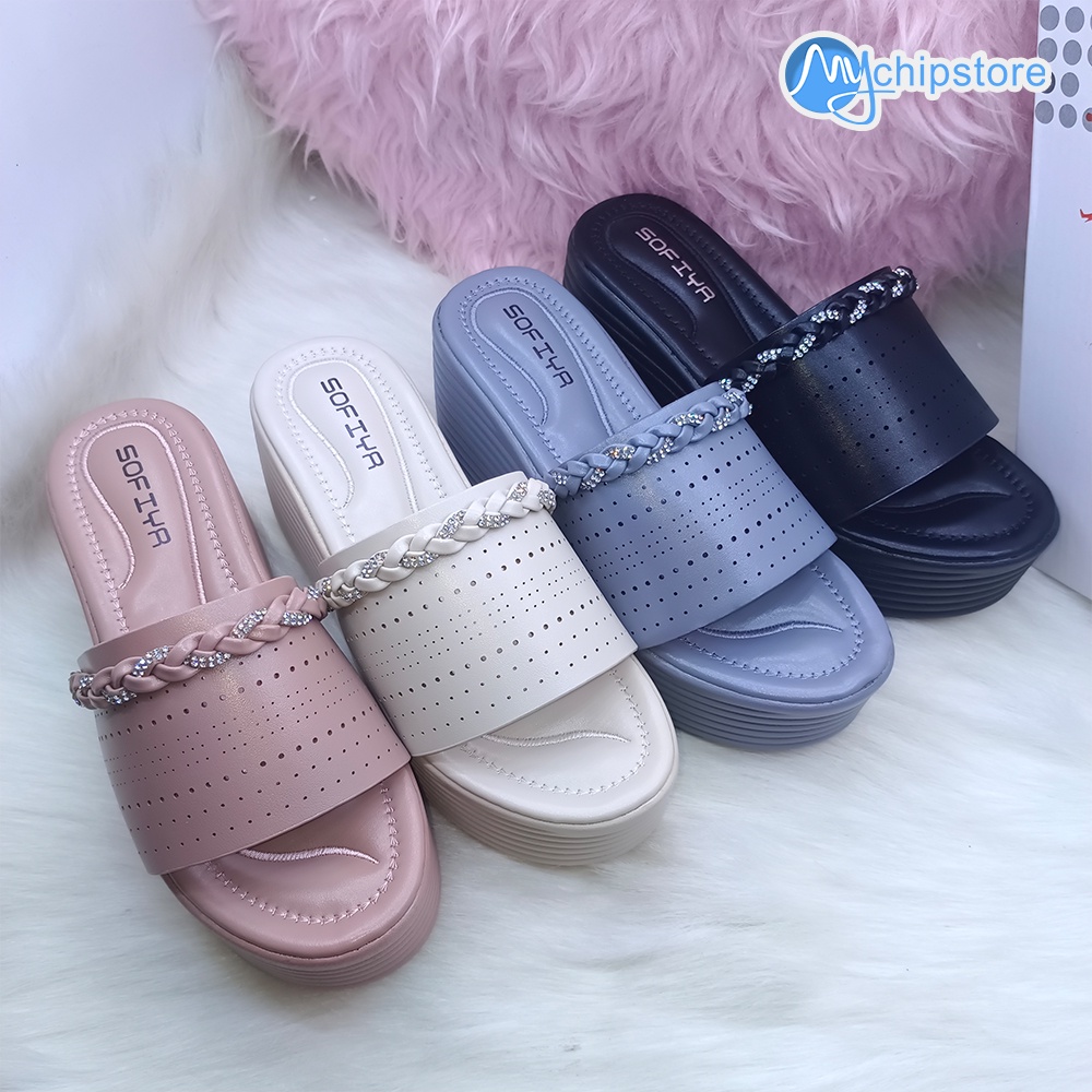 Sandal Wedges Wanita Import SOFIYA 7988-14