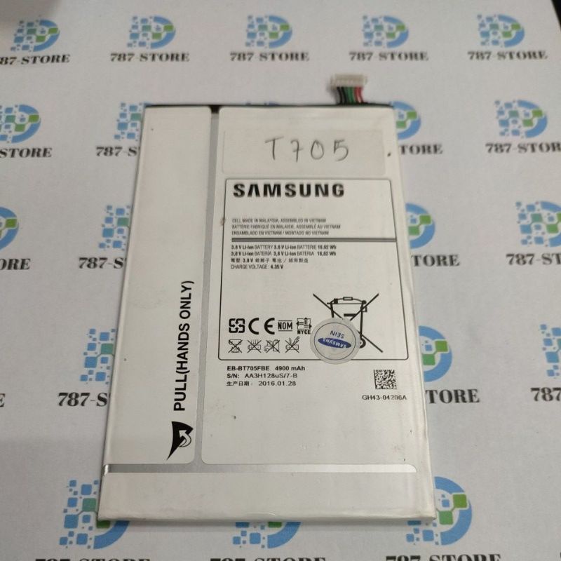 BATTERY SAMSUNG TAB T705 EB-BT705FBE ORIGINAL 100% SEIN BEKAS