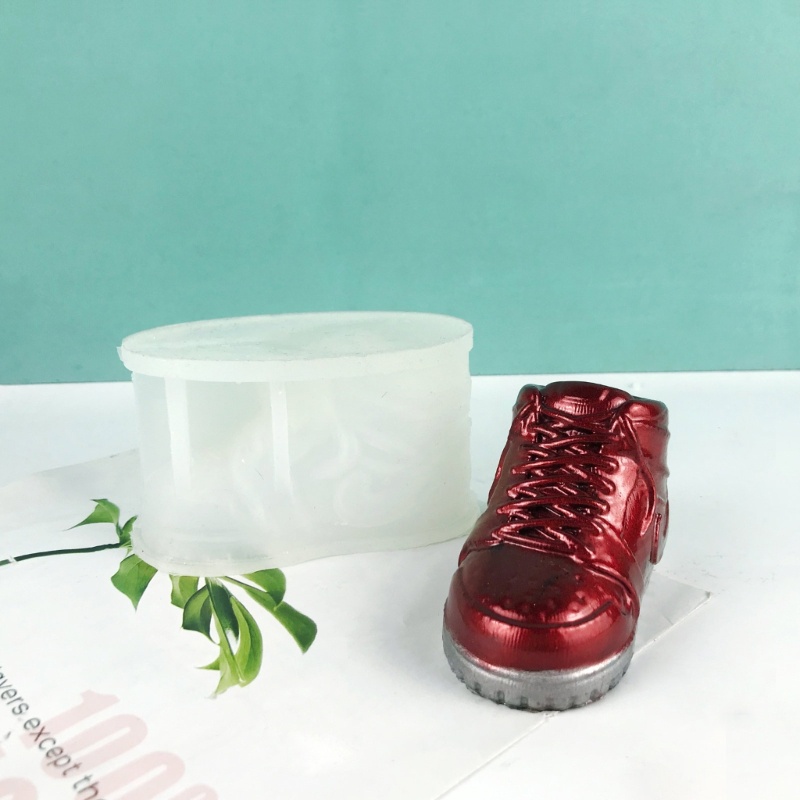 Siy Sepatu Cetakan Silikon Untuk Membuat, Sepatu Cetakan Ornamen Rumah 3D Shoes Mold Untuk Kerajinan Tangan DIY