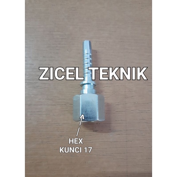 Nepel selang jet cleaner 1/4" × M14 untuk sambungan ke gun lakoni, H&L dsb