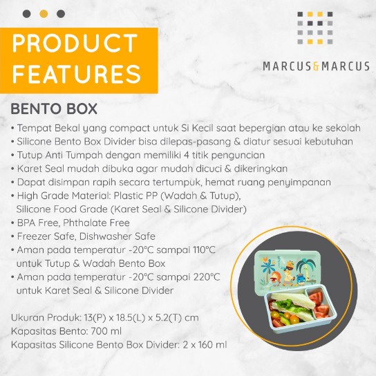 Marcus &amp; Marcus | Bento Box - Green Safari