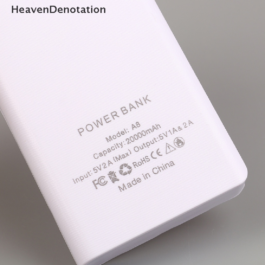 [HeavenDenotation] 8x18650 DIY Power- Bank Box Untuk CASE Dual USB Charger Untuk w/Lampu LED HDV