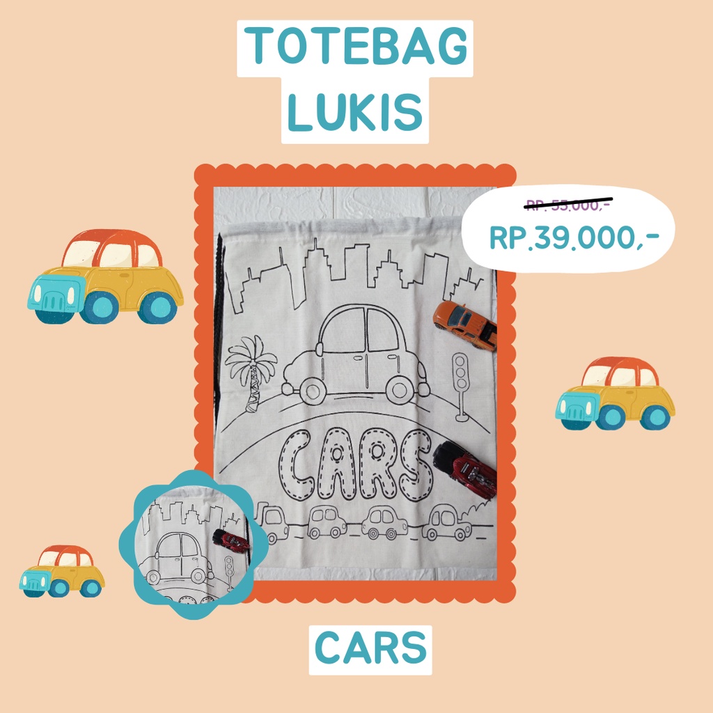 

Paket Lukis Lengkap - Cars (paket lengkap tas , cat , pallet , kuas , packing)