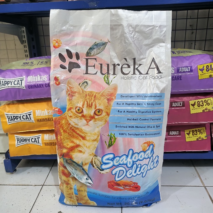 EXPEDISI Makanan Kucing Eureka All Stages Seafood Delight Kemasan 9,07KG