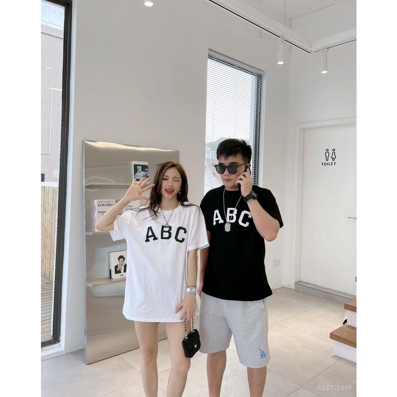 kaos couple abc baju pasangan tulisan keren kekinian