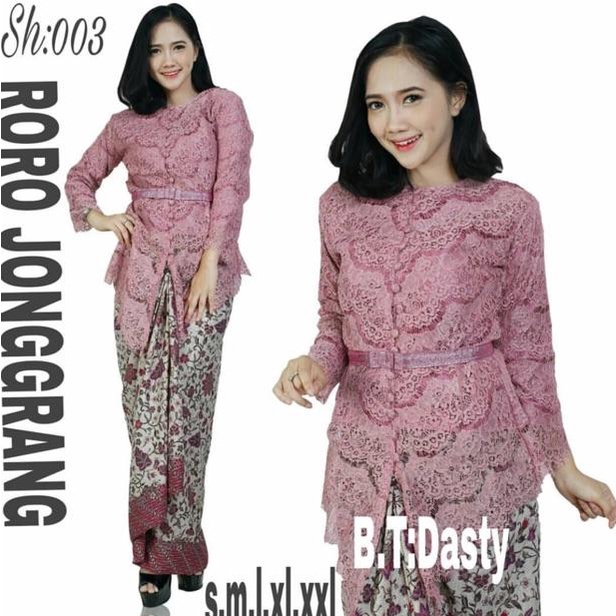 Diskon Separuh Harga [Gratis Mini Gold] KEBAYA RORO JONGGRANG/ KEBAYA BROKAT / KEBAYA WISUDA / KEBAY