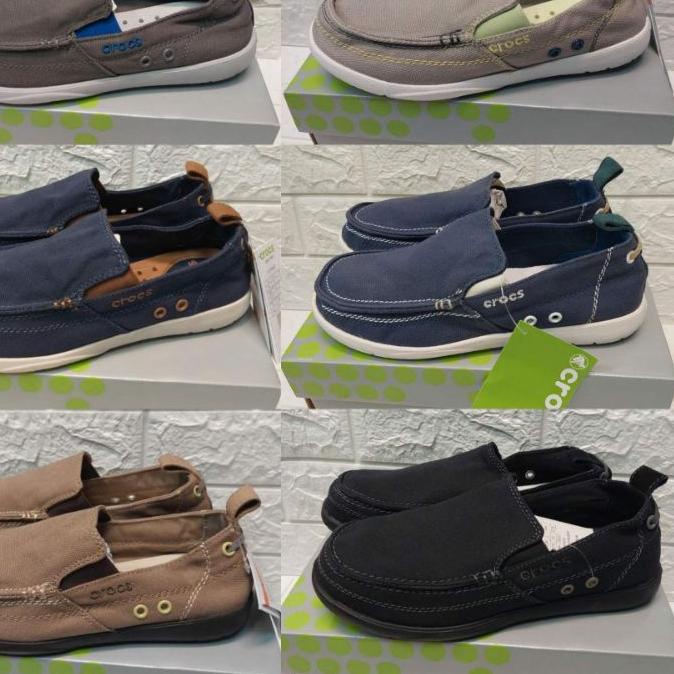 12.12 BIG SALE FASION SEPATU PRIA/SEPATU CROCS PRIA/CROCS WALU MAN KANVAS/SEPATU CASUAL PRIA/CROCS P