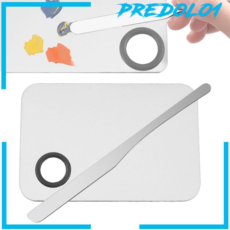 [Predolo1] Spatula Palet Pencampur Makeup Untuk Pigmen Foundation Cair Pernis Kuku