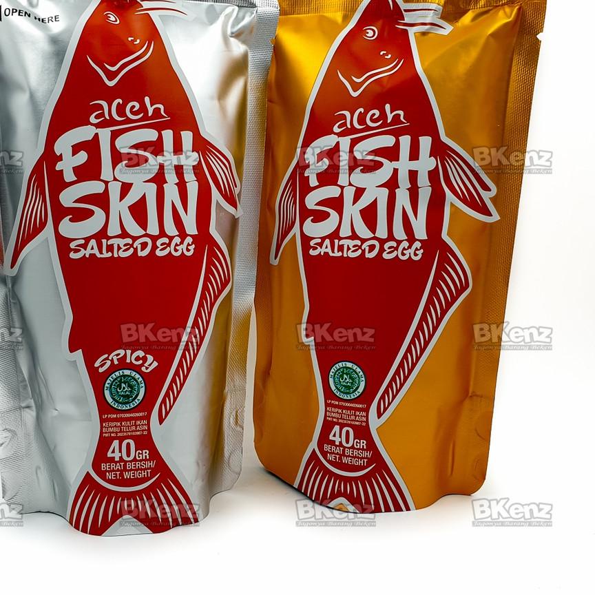 

☆ Aceh Fish Skin Salted Egg 40gr Paket Isi 2 ORIGINAL dan SPICY Mirip Irvins Ei FREE Bubble Wrap ▲