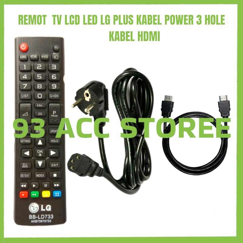 KABEL POWER TV LCD LED PLASMA LG PLUS REMOT  TV LED LG,HDMI