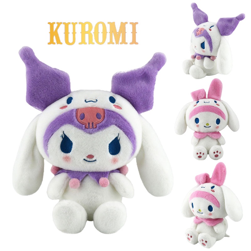 Hadiah Xmas Kuromi My Melody Cinnamoroll Mainan Boneka Plush