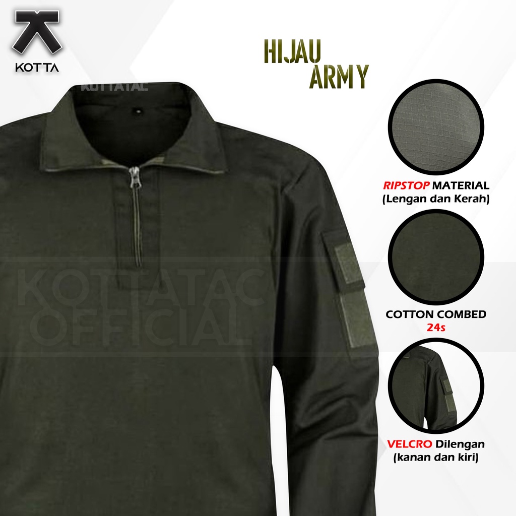 KAOS BDU TACTICAL COMBAT - KAOS BDU KATUN RIPSTOP - KAOS TACTICAL - BAJU BDU ARMY - KAOS TACTICAL ARMY