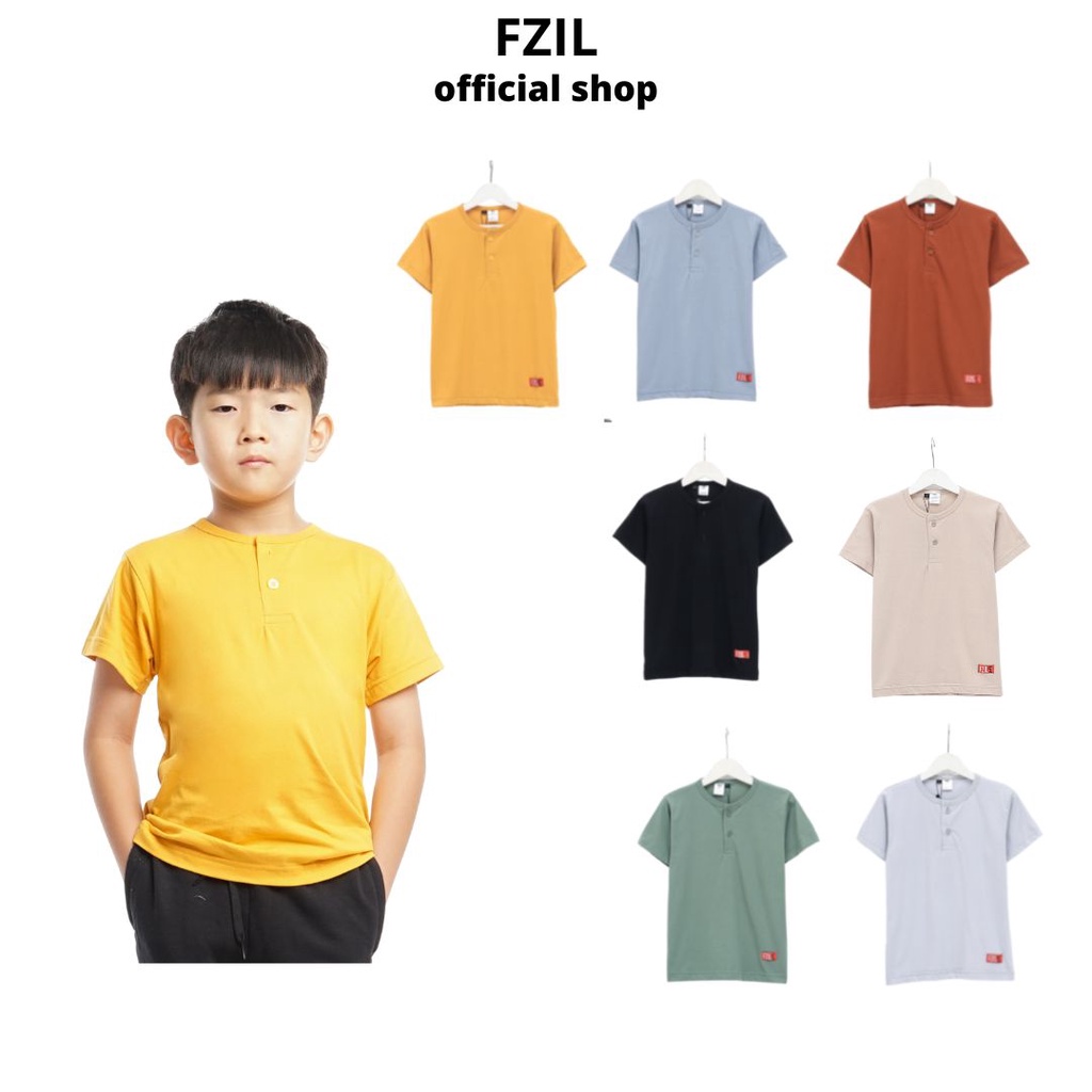FZIL Kaos Kancing Anak Laki-Laki 1-10 Tahun