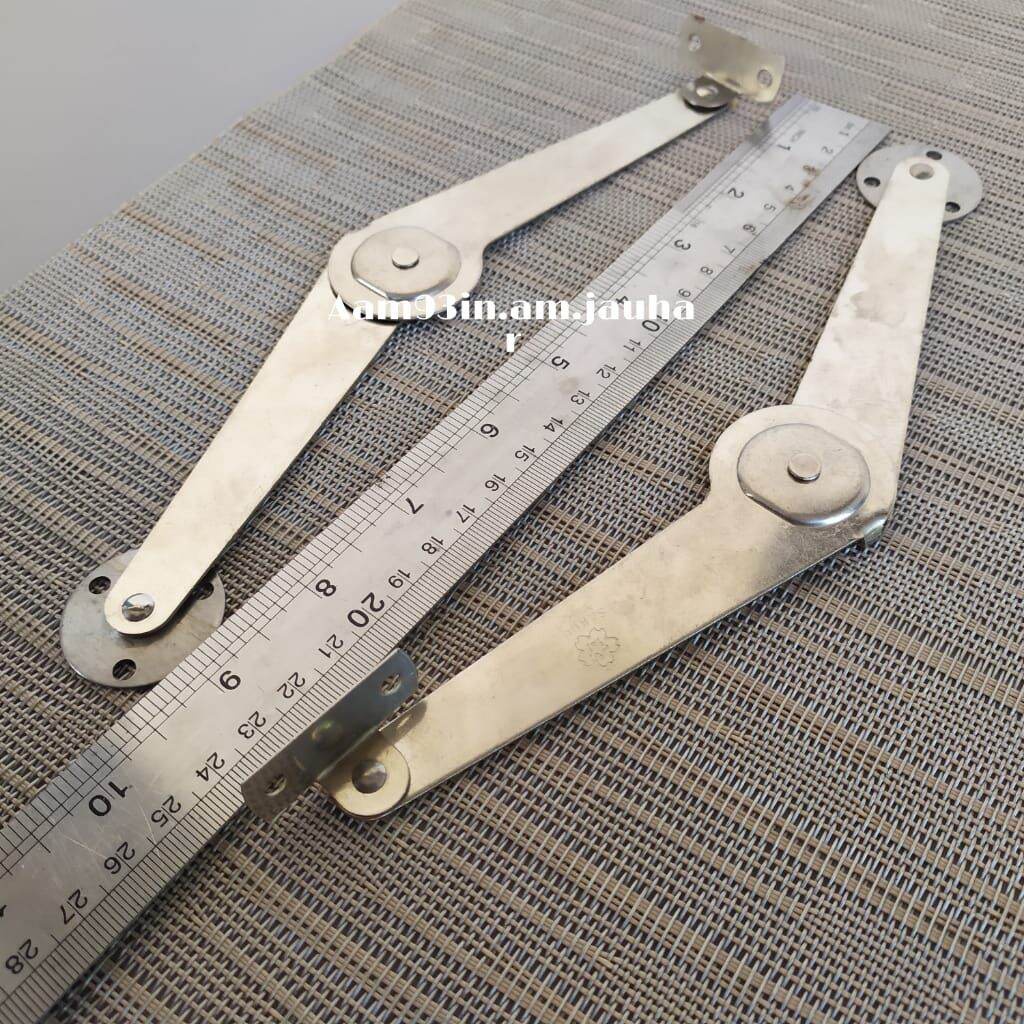 Engsel Salon Siku Gareng Sikutan Penahan Jendela 142 gram Lipat 9 " inchi 24,5 cm window stay Sakura