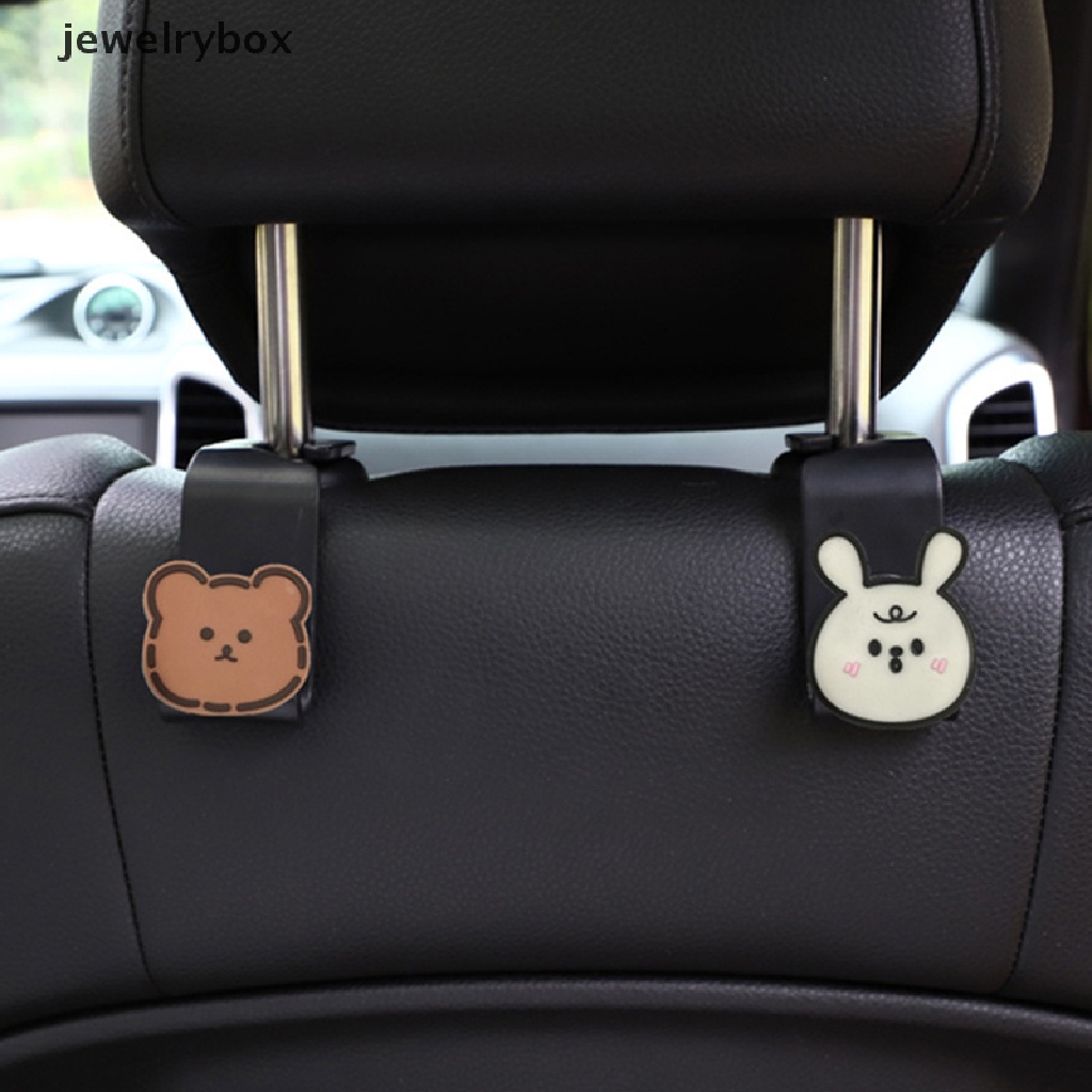 [jewelrybox] Baru Kartun Mobil Kait Jok Belakang Mobil Hook Bell Strawberry Daisy Bear Interior Mobil Styling Kantor Penyimpanan Kait Butik