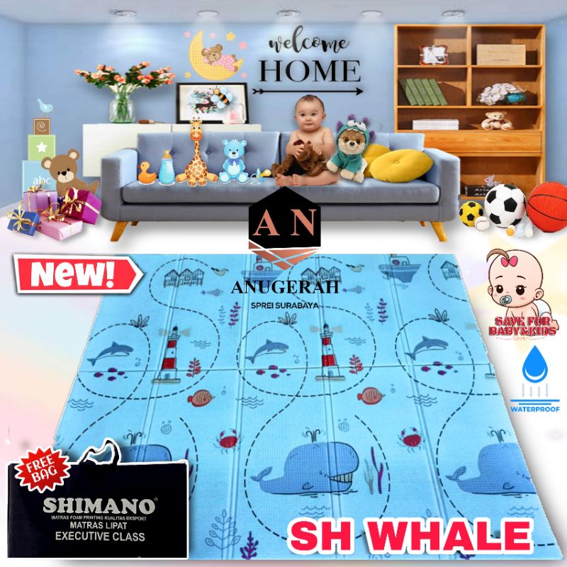 KHUSUS KARGO - SHIMANO PLAYMAT PE FOAM 180X200 TEBAL 8MM OROGINAL - TIKAR LIPAT - PLAYMAT BABY - PLAYMAT FOAM