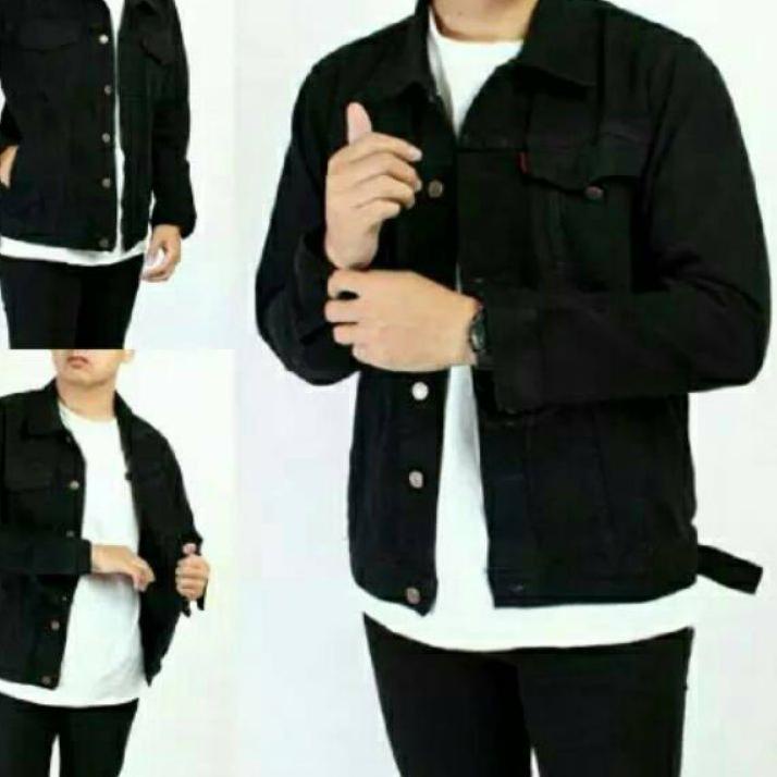℗ Jaket Jeans Denim Pria Jumbo Jaket Cowok Oversize Premium ✤