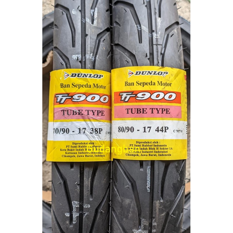 [ PAKET 2 BAN TUBETYPE /B. DALAM Motor Bebek ] TT900 70 90 & 80 90 17 DUNLOP /SWALOW 225 250 275 17