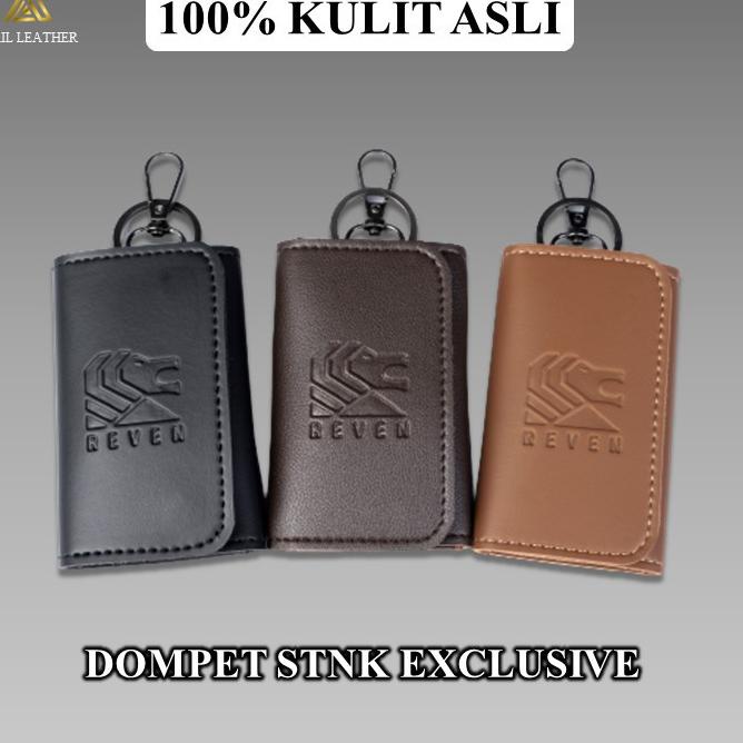 HARGA SPESIAL Gantungan dompet kunci mobil motor hp kulit sintetis exclusive pria keren