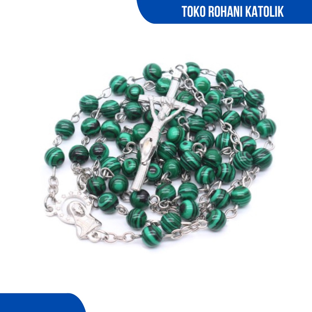 ROSARIO BULIR SINTETIS (impor) / KALUNG ROSARIO  EKSKLUSIF / ROSARIO KATOLIK / KALUNG ROHANI / KONTAS