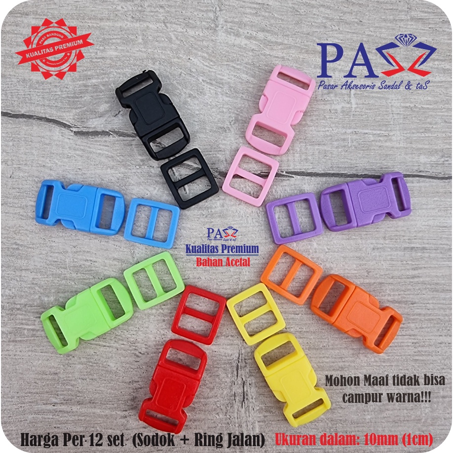 Kunci Sodok + Ring Jalan 1cm SJS (Import) Harga Per 12 Set
