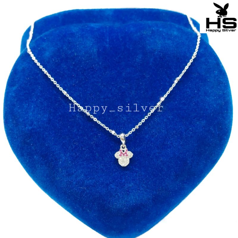 SET KALUNG ANAK / DEWASA PERAK ASLI SILVER 925 LAPIS EMAS PUTIH - MODEL KALUNG NORI JEDAR - PERHIASA