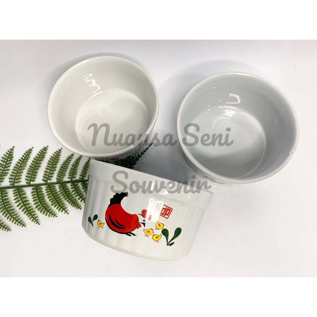 Mangkok Ramekin Porcelain Mangkok Creme Brulee Mangkuk Ramekin Ayam Bowl Keramik Saji Bubur Sop