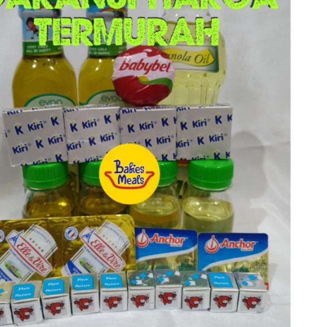 

♣ MURAH, Paket MPASI Starter pack Mini, Belcube, Kiri, Anchor, Elle Vire, Casa di Oliva, Mazola Canola ♠